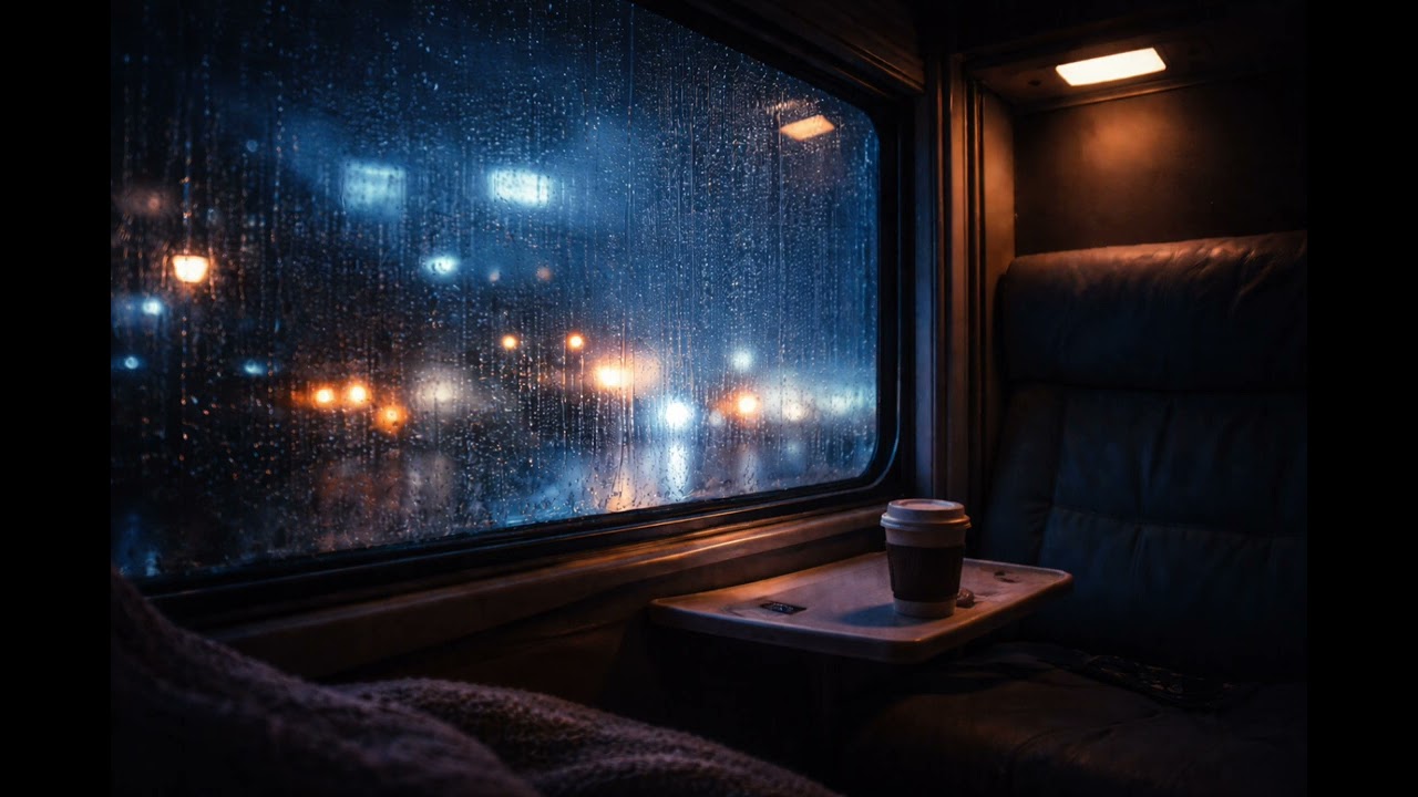 【深夜の列車×雨音】睡眠・作業用環境音｜60分｜No Music　Night Train & Rain Sounds｜60 Minutes｜Deep Sleep / Focus (No Music)