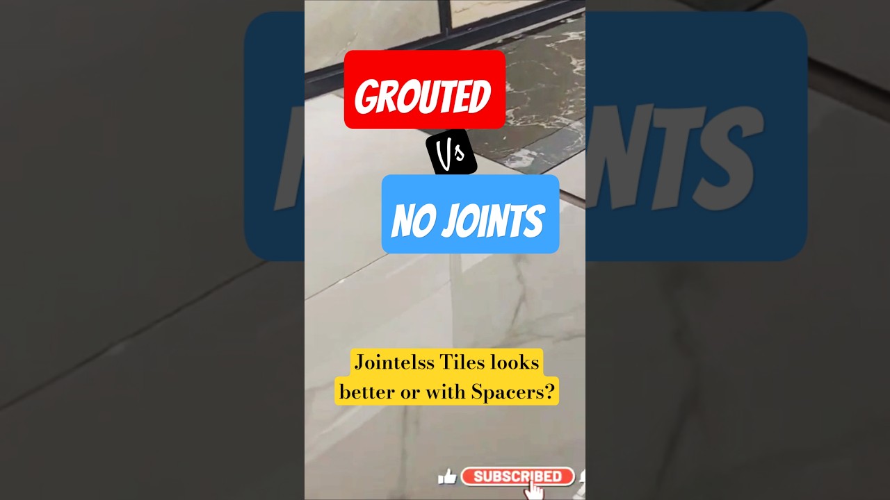 Joint-Free Tiling Vs Grouted Tiles 🧩✨ | 3 Reasons for Joint-less Tiles or Gaps in Floor Tiles