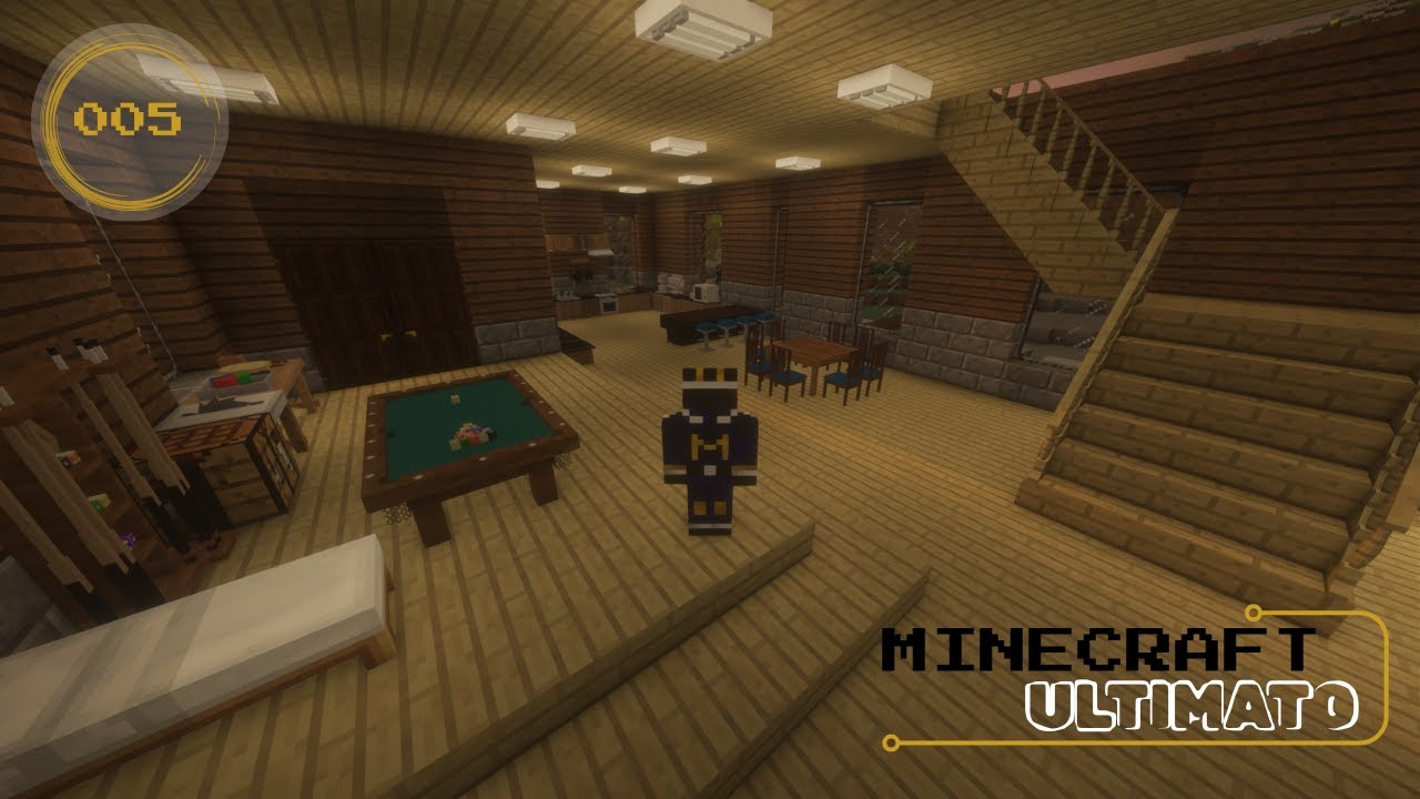 ANDAR TERREO ta PRONTO da BASE - Minecraft Ultimato #005