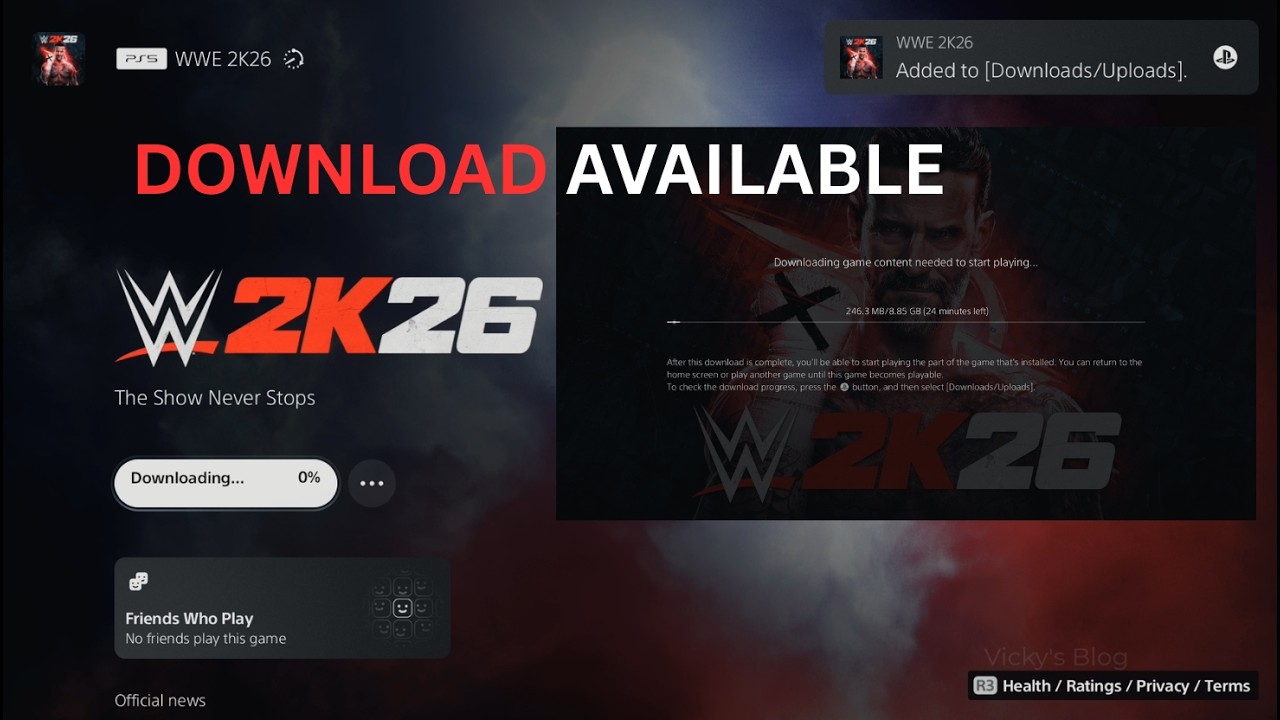 Предварительная загрузка WWE 2K26 УЖЕ ДОСТУПНА! Как скачать на PS5, а также на Xbox/Switch 2