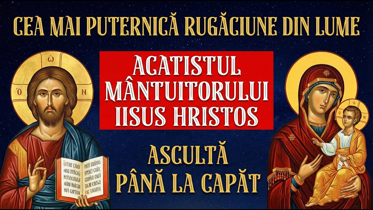 Cea mai puternică rugăciune din lume – Acatistul Mântuitorului Iisus Hristos | Ascultă până la capăt