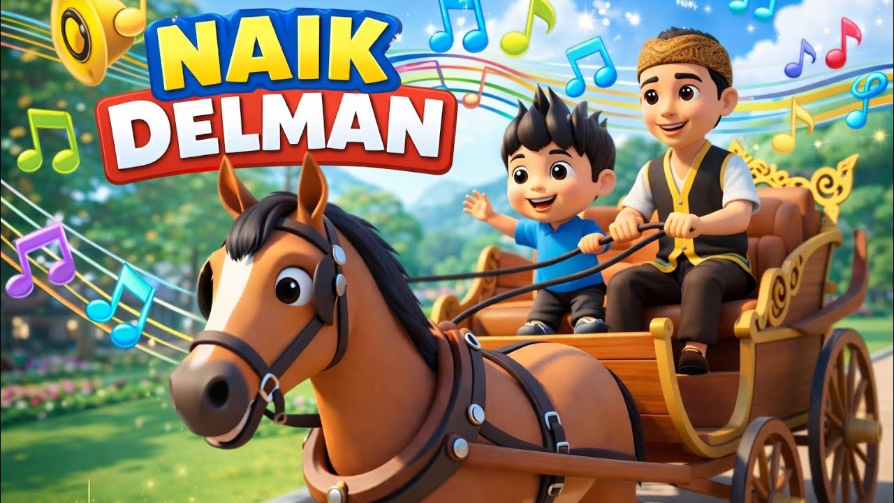 Lagu anak-anak Indonesia Populer| Naik Delman🦄 | Lagu balita edukatif 