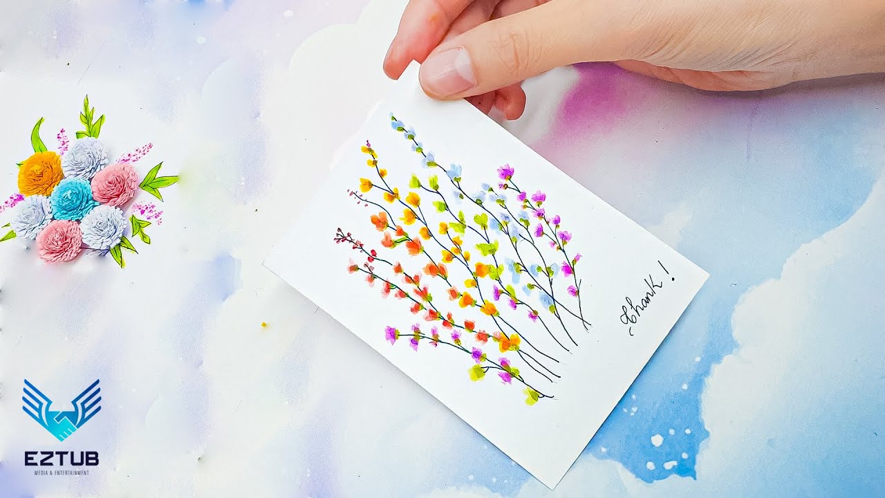 Handshake Making Beautiful Thank You Card for Mom / Lynn Lloyd Laverne Santiago / Handmade Crafts