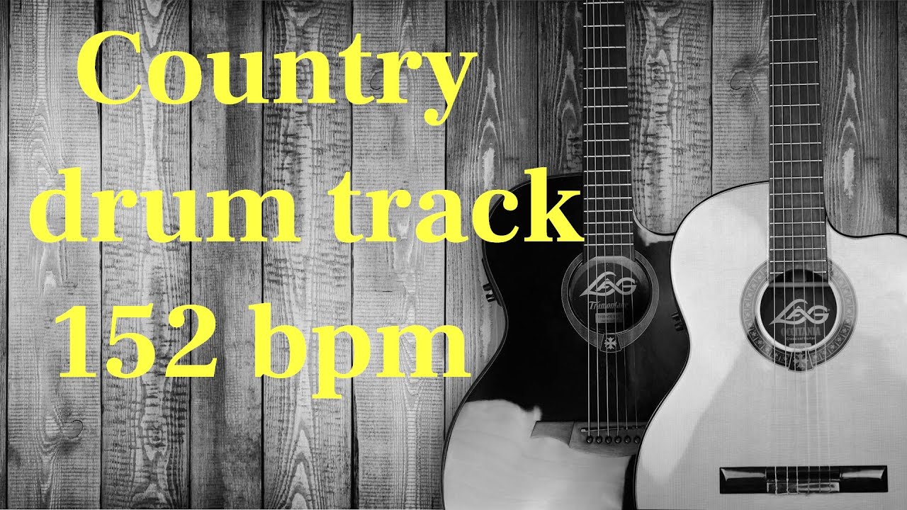 Country blues drums only backing track 152 bpm