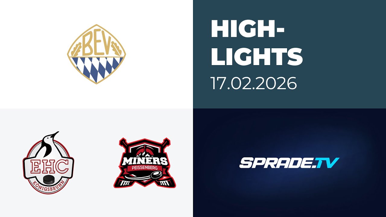 17.02.2026 - Highlights - EHC Königsbrunn vs. Peißenberg Miners