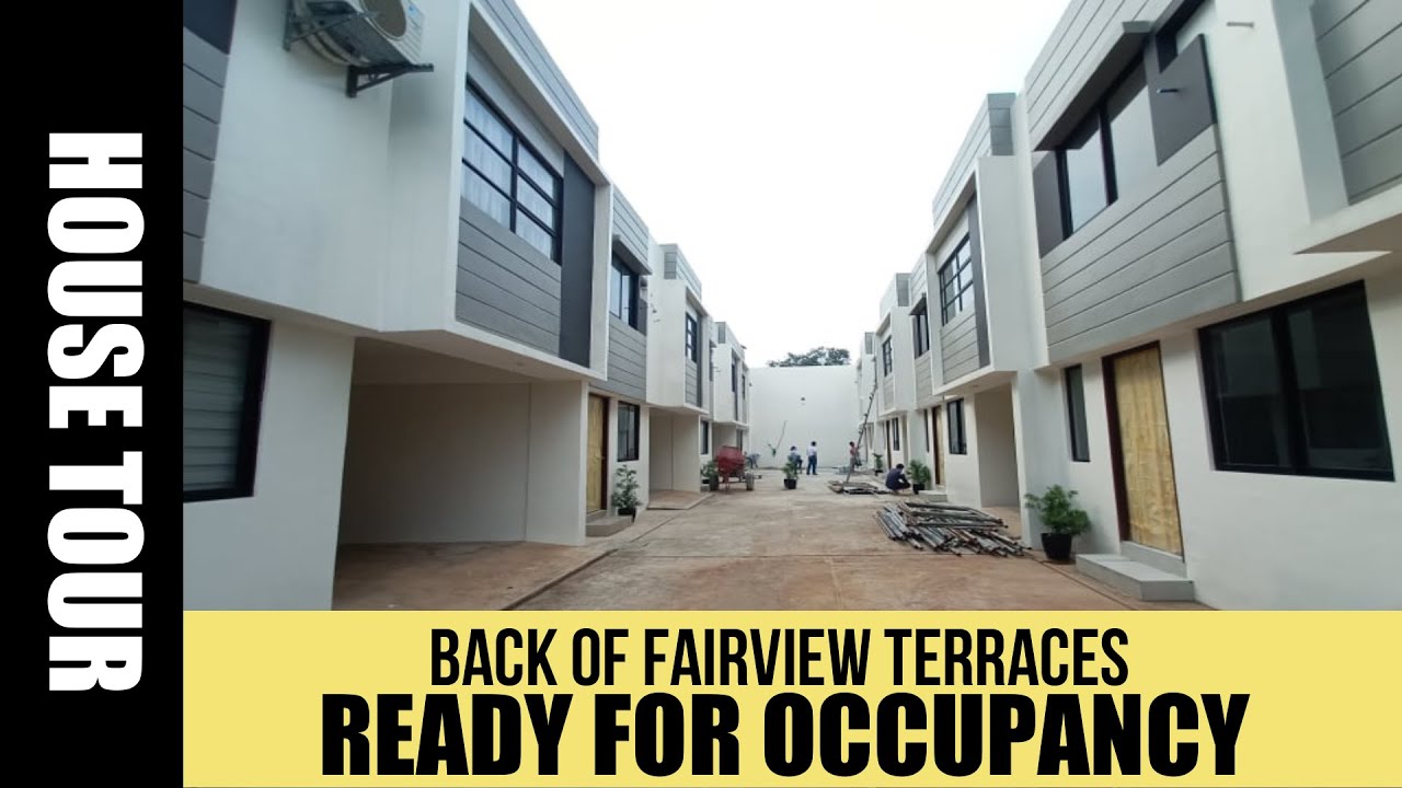 AFFORDABLE HOUSE AND LOT IN QUEZON CITY I Back of Fairview Terraces Ready for Occupancy in Maligaya