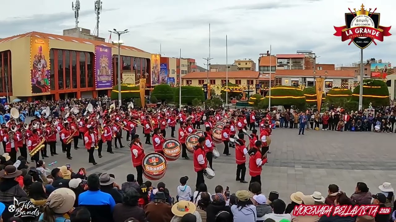 CANDELARIA 2026 - BANDA ORQUESTA LA GRANDE DE RUFO CONDORI VISPERAS MORENADA BELLAVISTA
