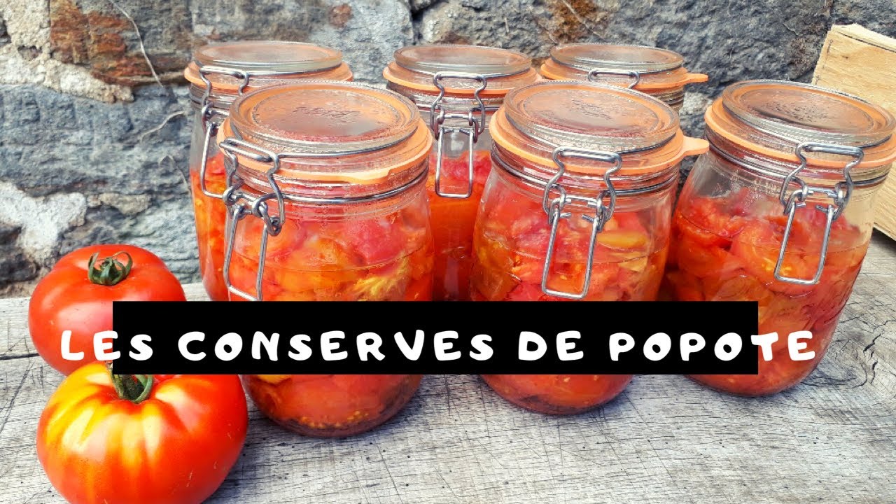 CONSERVES DE TOMATES 🍅 CONCASSÉES