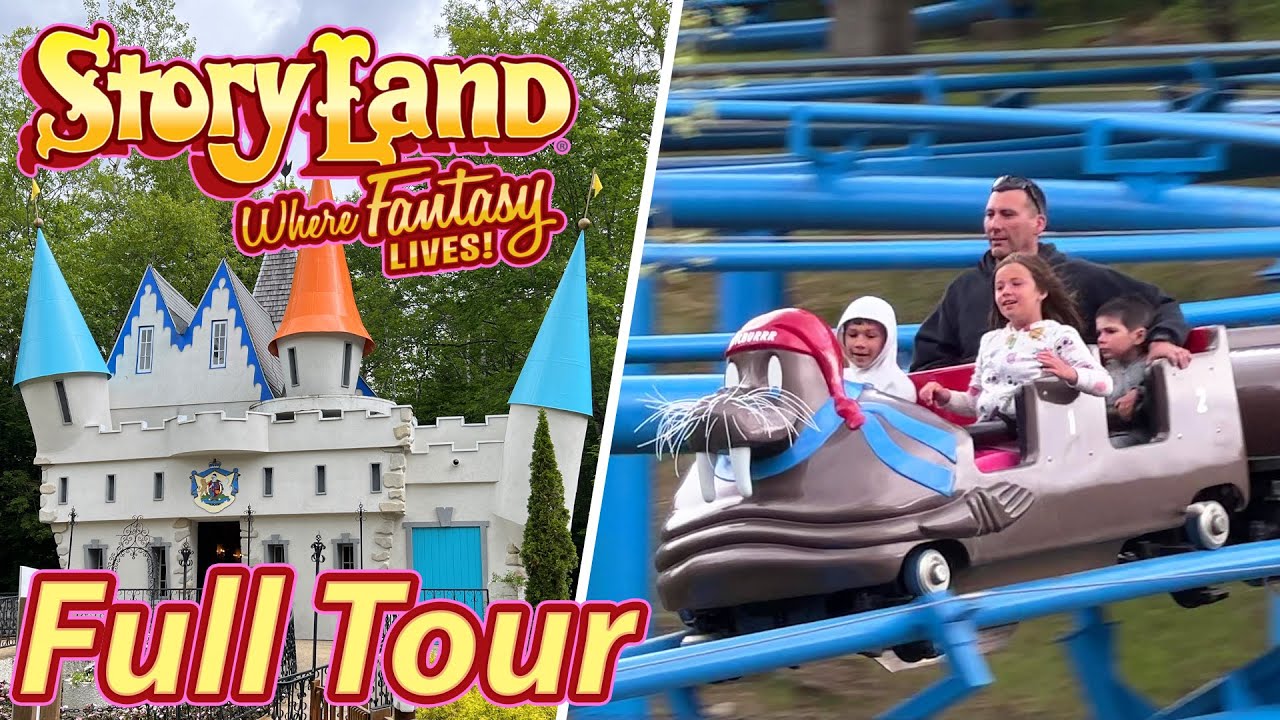 Storyland, лучший семейный тематический парк Новой Англии! | Полный тур | Июнь 2022 г.