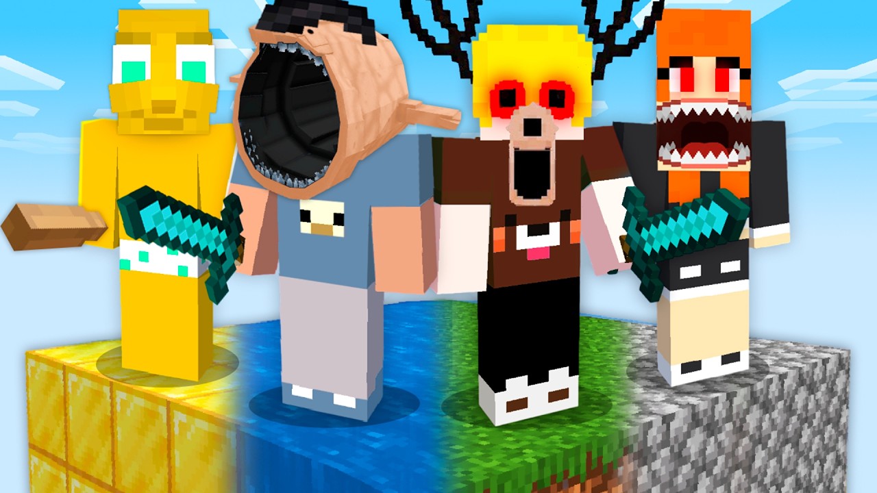 Выживание за самых ИЗВЕСТНЫХ МОНСТРОВ в Minecraft!