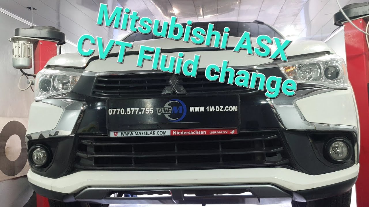 طريقة تغيير و فحص مستوى زيت علبة السرعة الاتوماتيكية لسيارة #mitsubishi #asx #cvt - f fluid change