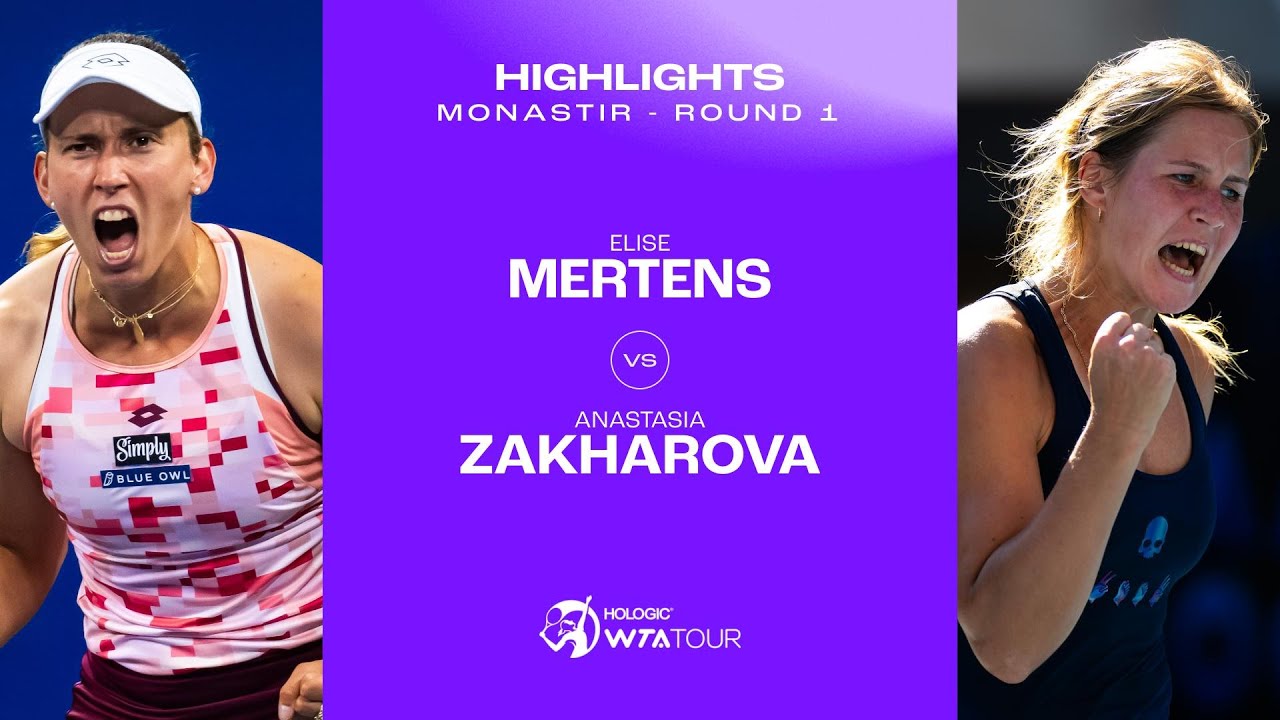 Elise Mertens vs. Anastasia Zakharova | 2024 Monastir Round 1 | WTA Match Highlights