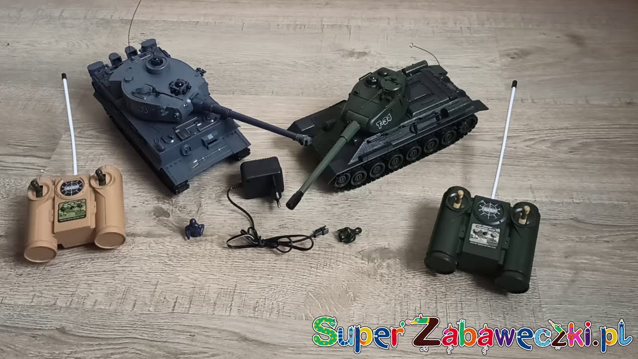 Zdalnie sterowane walczące czołgi- Tygrys i T-34