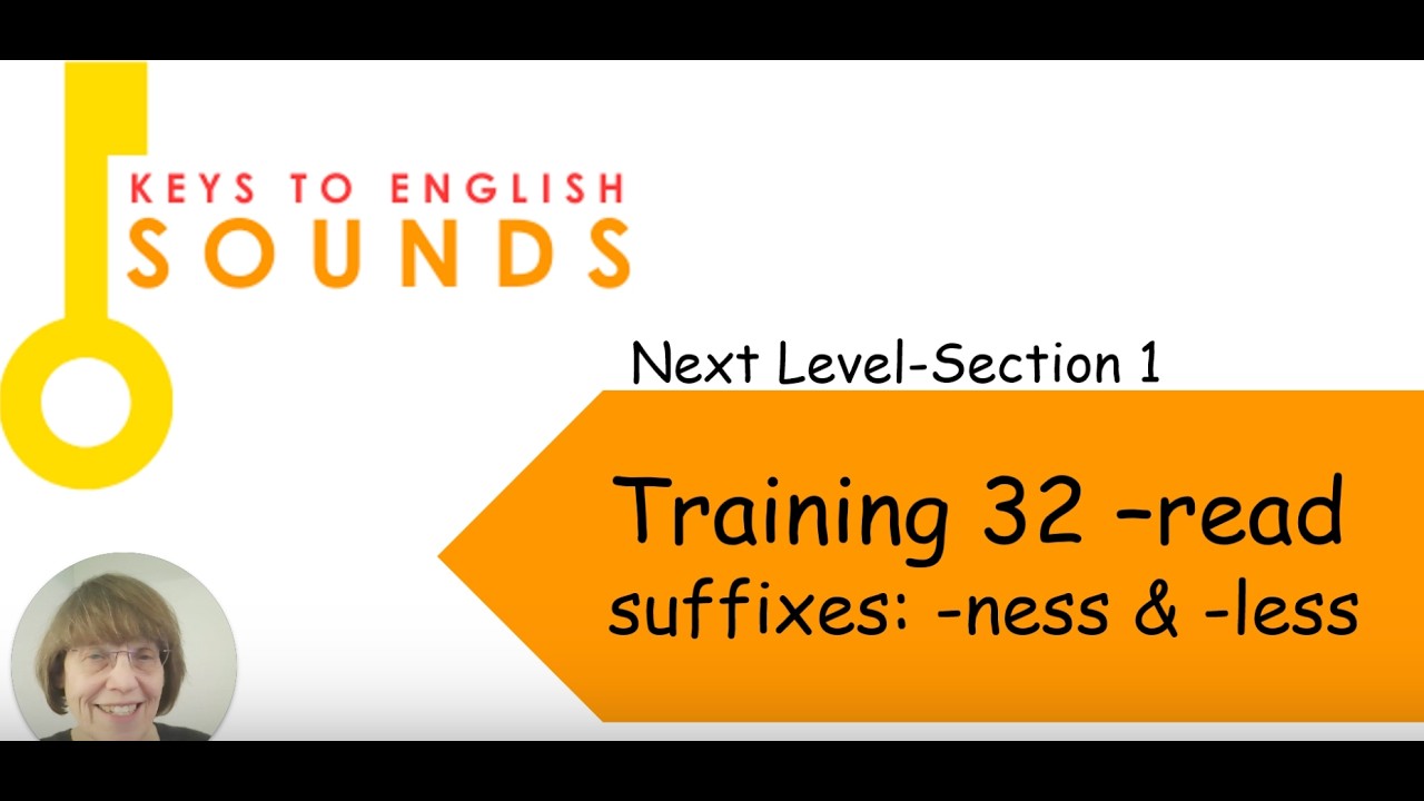 Section 1 ~ Video 32: Read suffixes ness and less