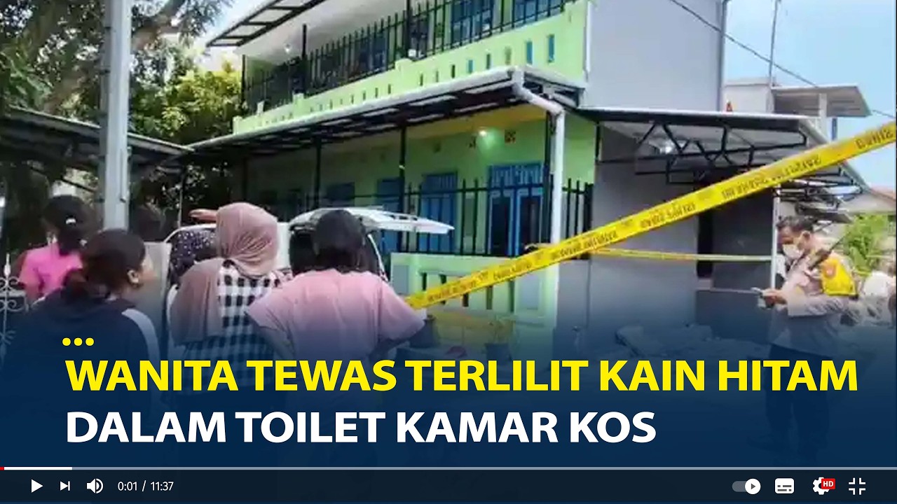 Misteri Wanita Tewas Terlilit Kain Hitam Dalam Toilet Kamar Kos, Penhuning Menghilang
