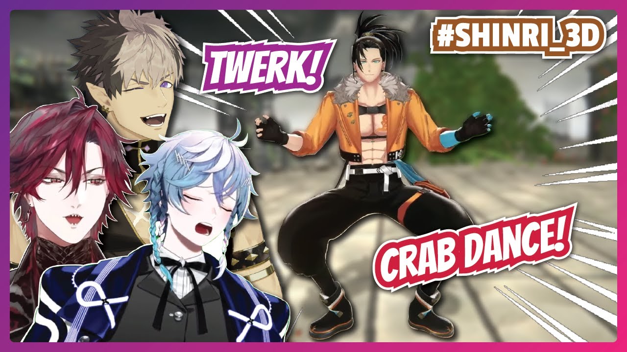 SHINRI TWERKING IN HIS 3D FORM after JURARD, RUZE and OCTAVIO GASLIGHT HIM [HOLOSTARS EN]