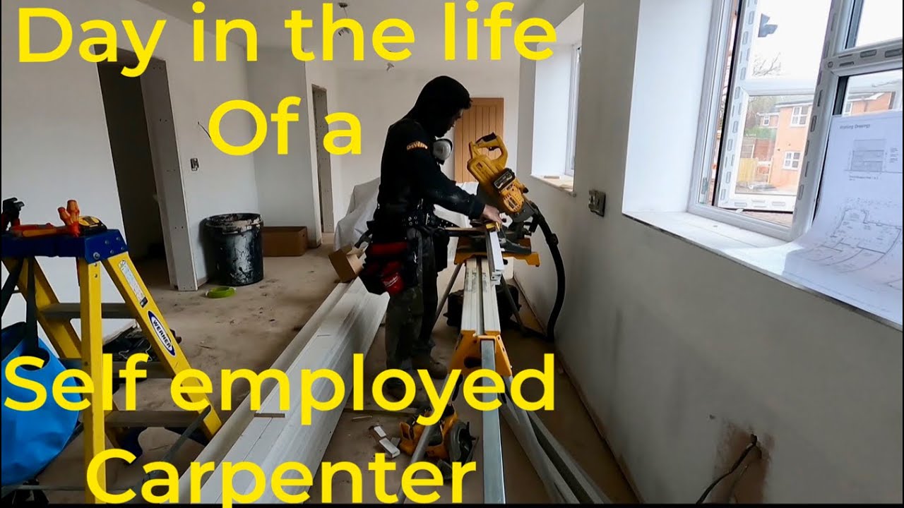 Day in the life of a self employed carpenter (on site a construction site )