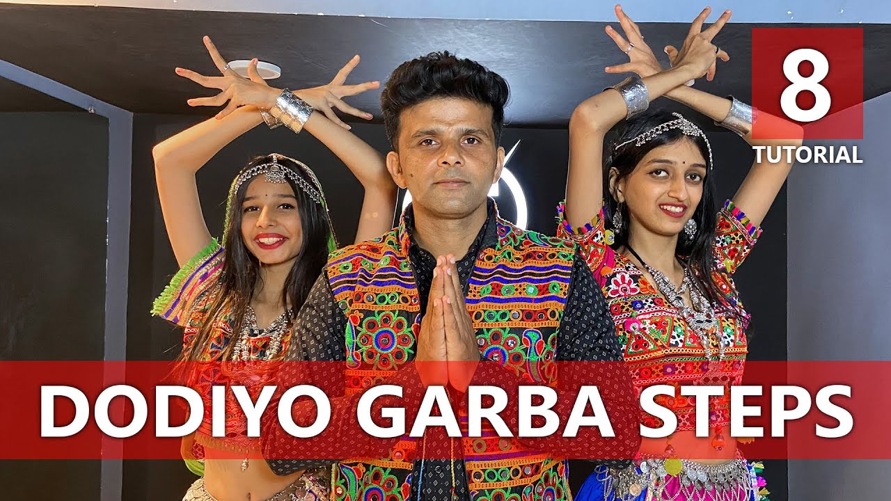 Dodiyo Garba Dance Steps | Beginners Tutorial 8 | by Girish Prajapati