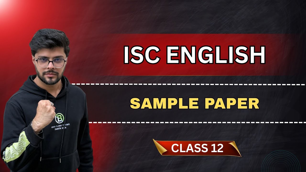 ISC English Sample Paper | ISC Class 12 | Boards 2026