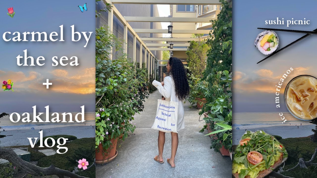 carmel by the sea & oakland vlog! beach days, airbnb tour, skincare, thrifting