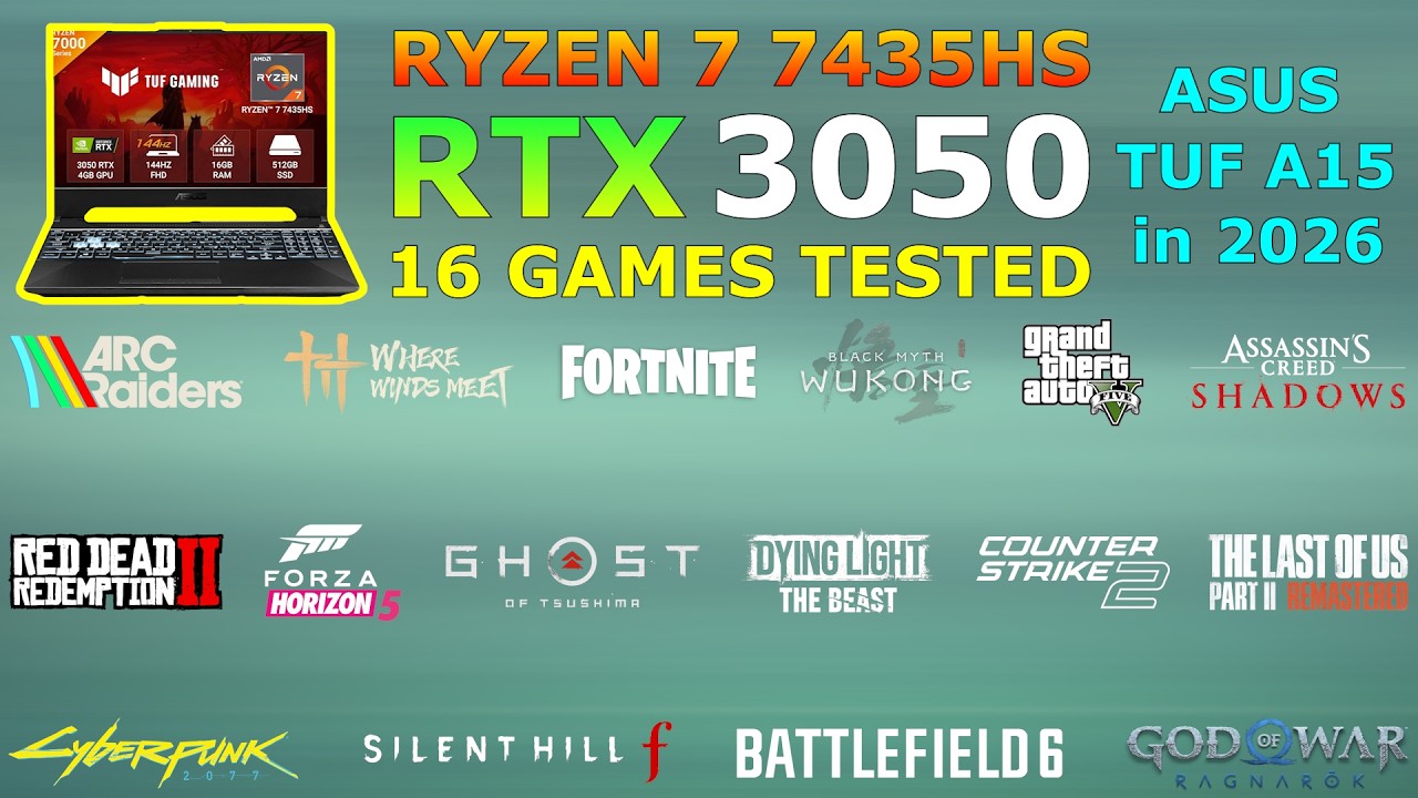 ASUS TUF A15 - Ryzen 7 7435HS + RTX 3050 - Worth Buying in 2026?