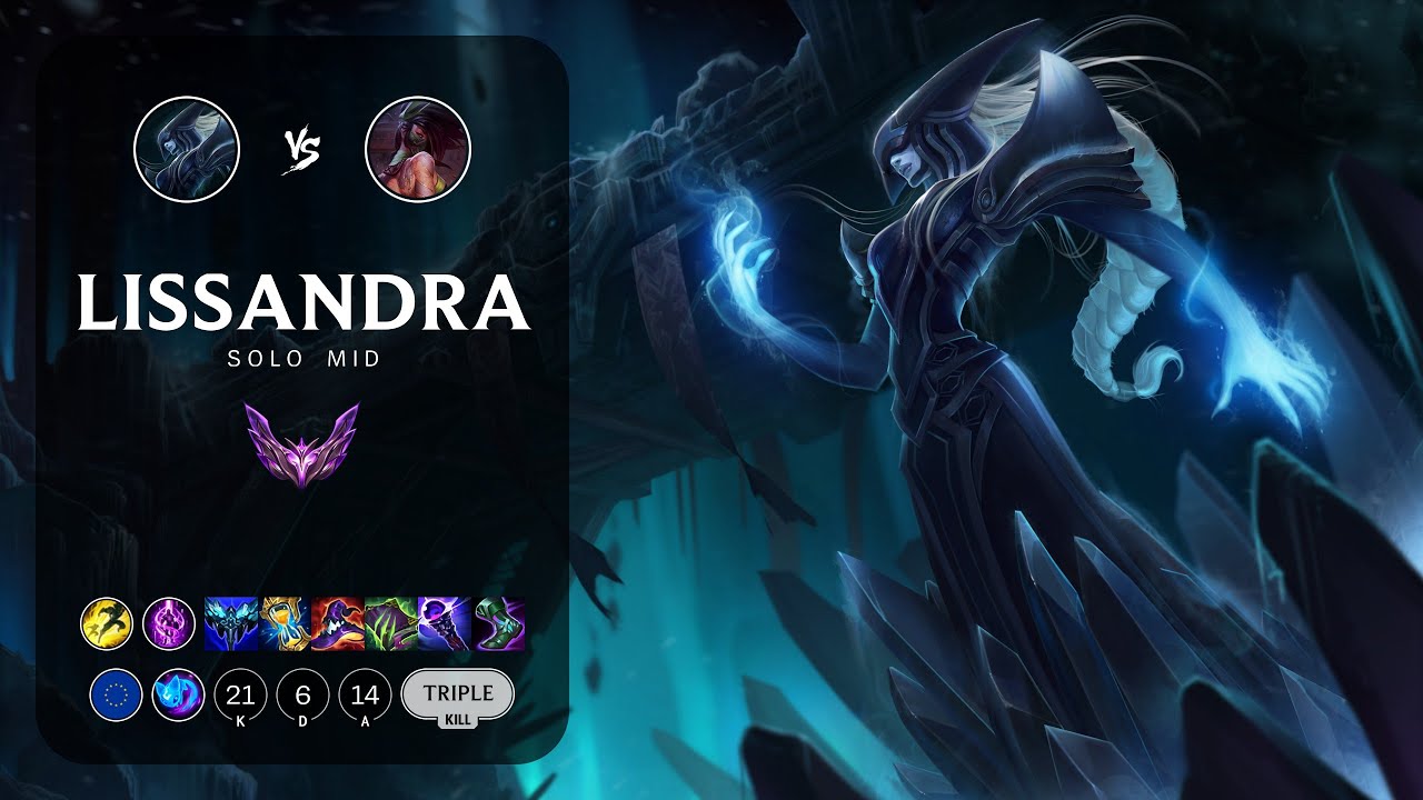Lissandra Mid vs Akali - EUW Master Patch 13.17