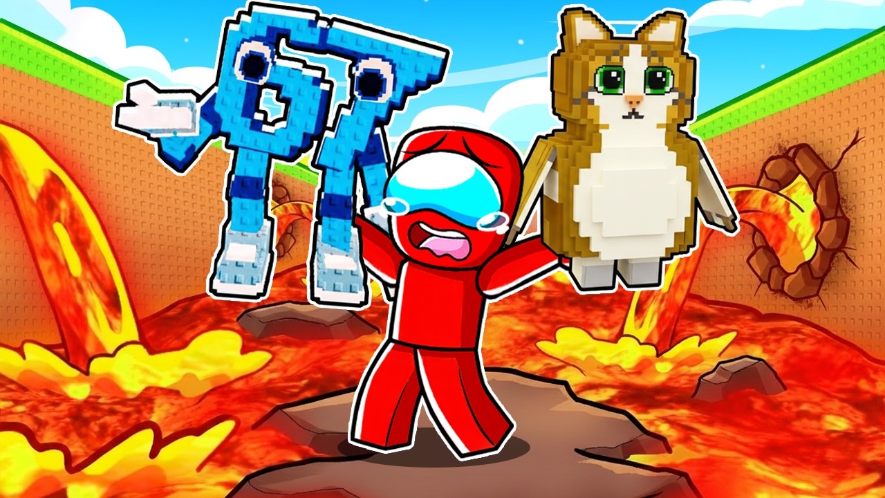 SOBREVIVE a la LAVA por BRAINROTS CELESTIALES 🔥 | DEEP JUEGA LAVA BRAINROT