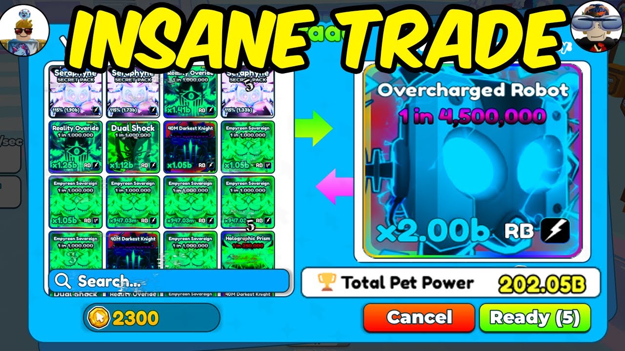 INSANE TRADE FOR 200B PET POWER in Tap Simulator