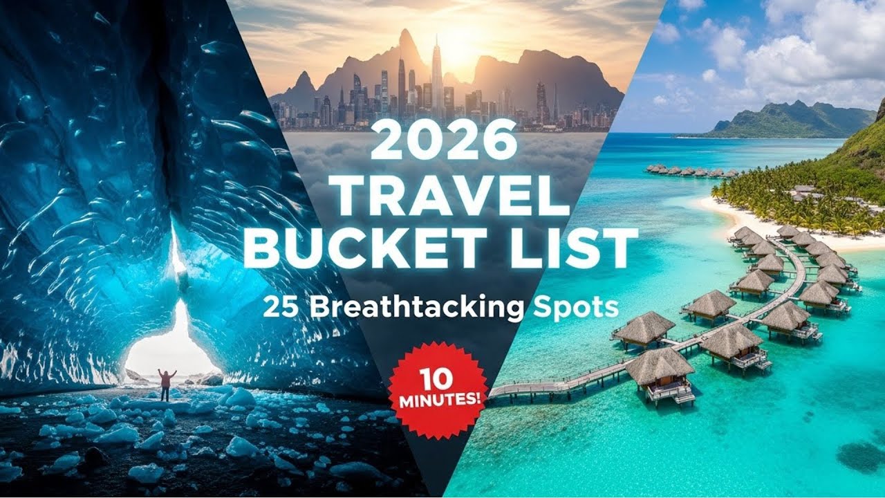 2026 Travel Bucket List  | 25 Breathtaking In 10 Minutes Spot
