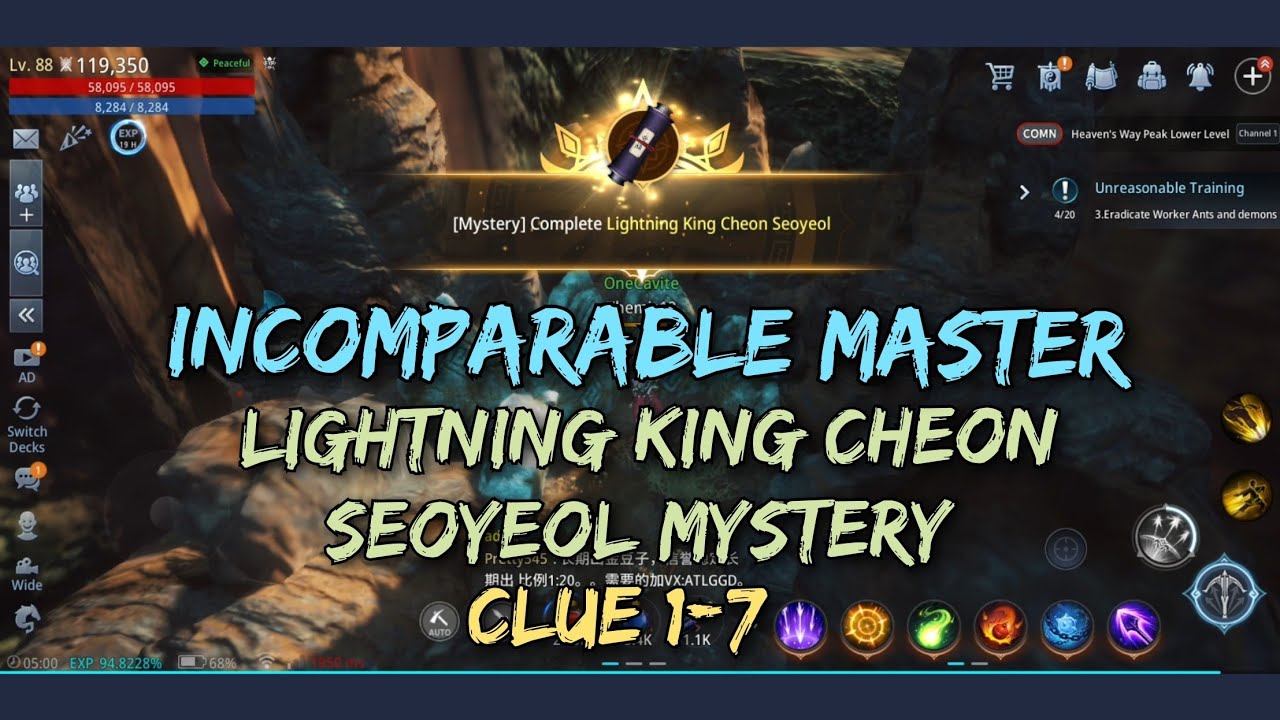 MIR4: Incomparable Master Mystery| Lightning King Cheon Seoyeol | Complete