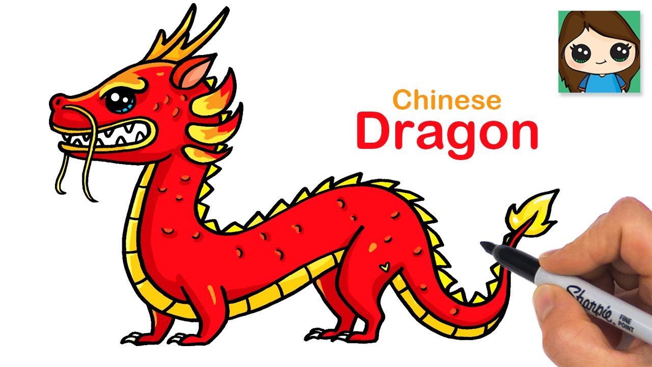 How to Draw a Chinese Dragon | Loong
