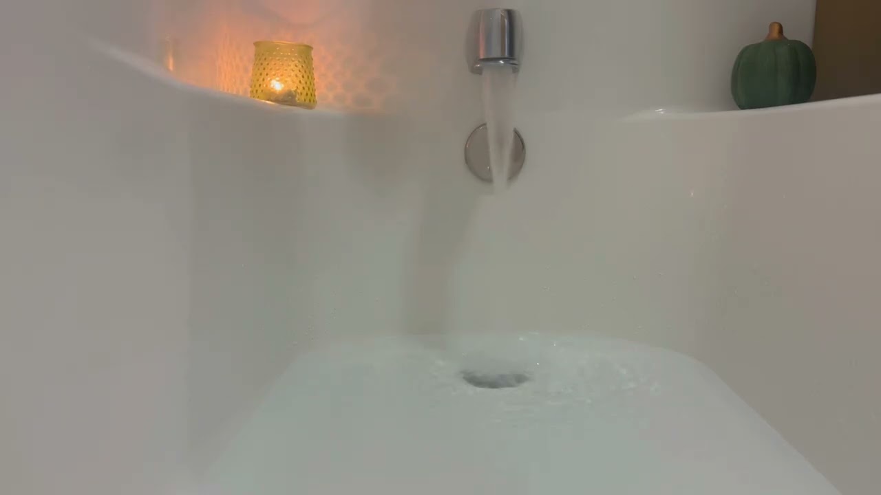 Bathtub Filling ASMR - Inside the tub, high pressure - White Noise for Sleep