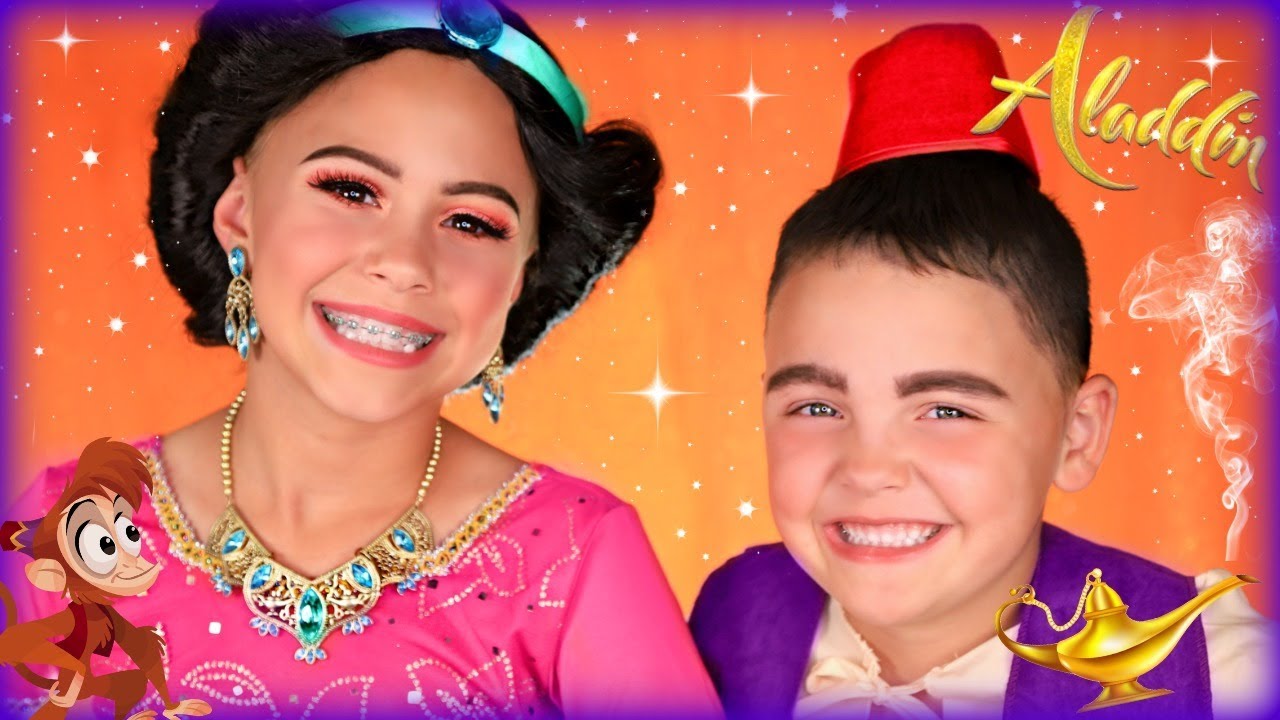 Disney Aladdin and Jasmine Makeup and Costumes