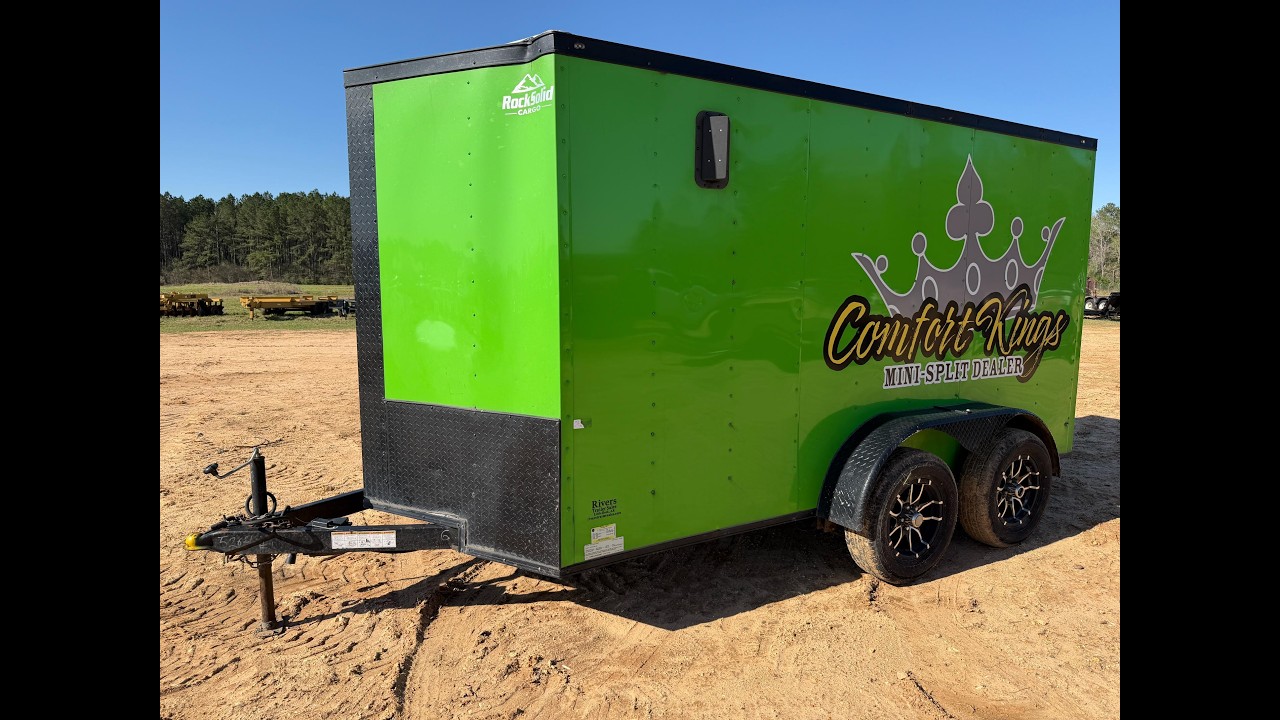 2023 Rock Solid 6x12 Tandem Axle Cargo Trailer