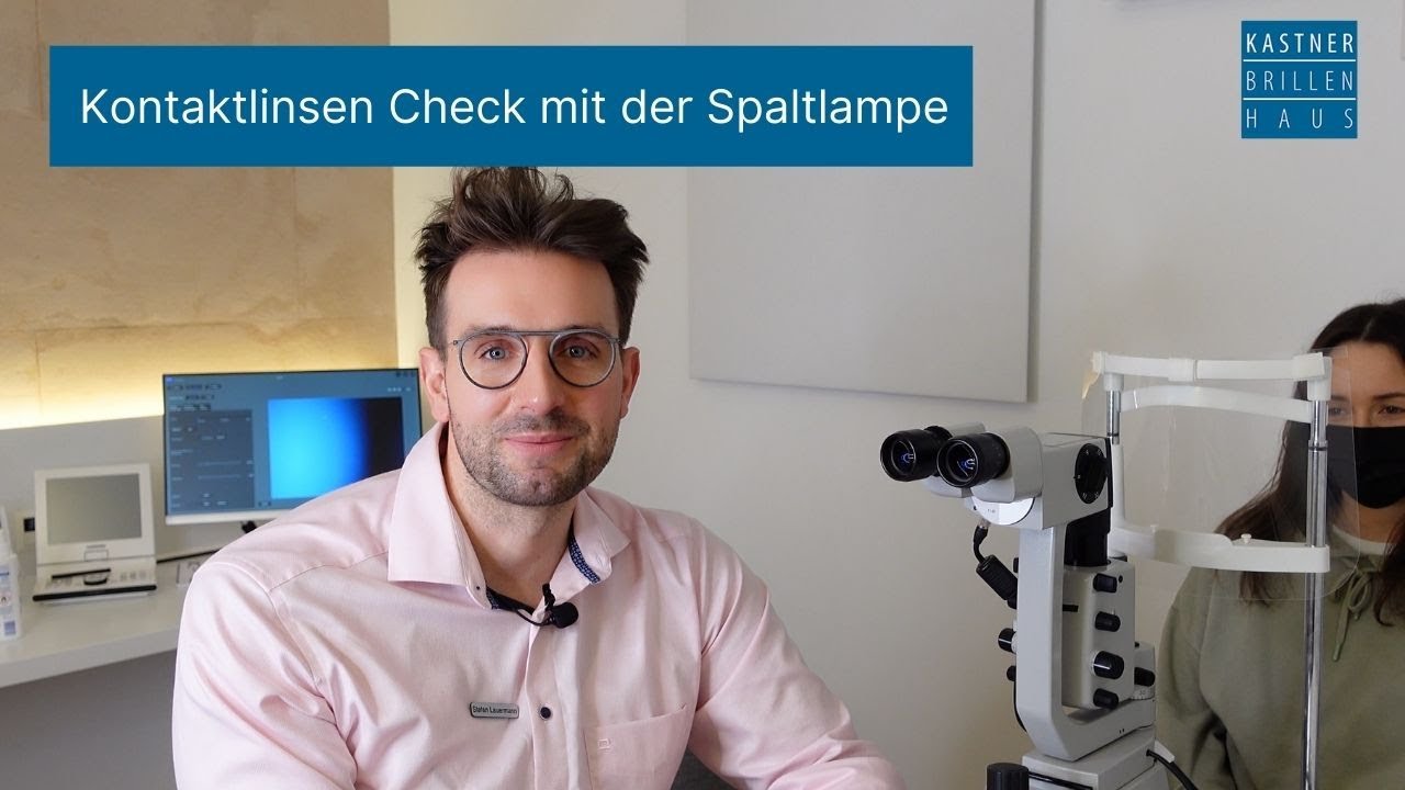 Kontaktlinsen Check mit der Spaltlampe