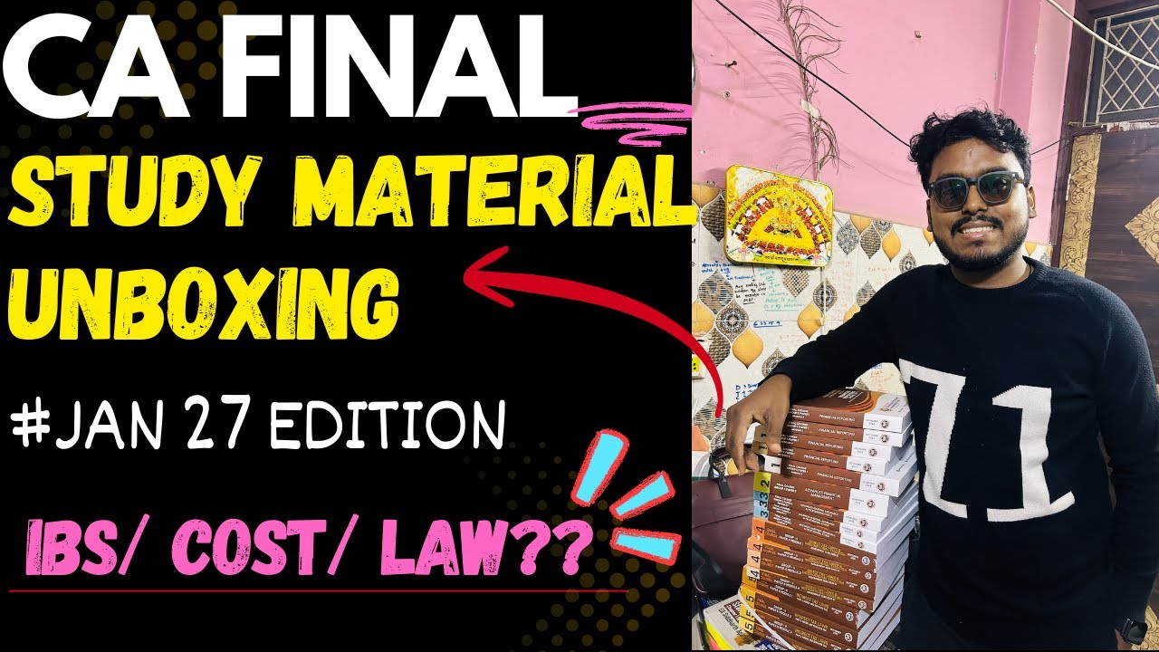 Unboxing CA Final Study Material 2025 😱 | First Look & Honest Reaction