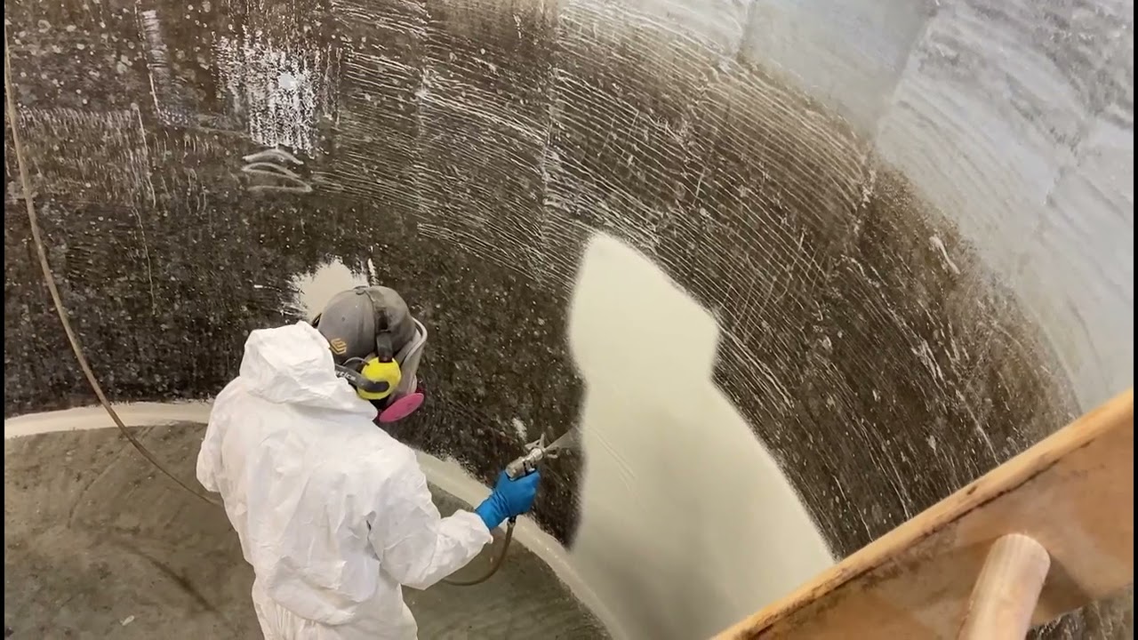 Epoxy Coating Application Ocean Water Storage Tank