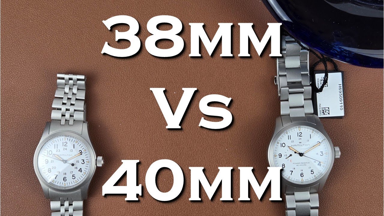 Hamilton Khaki Field Mechanical 38 мм против 40 мм