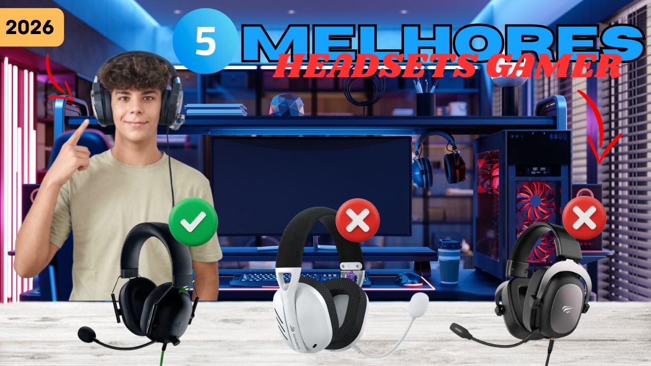 Top 5 Headsets Gamer: Melhor Qualidade e Preço Barato de 2026!