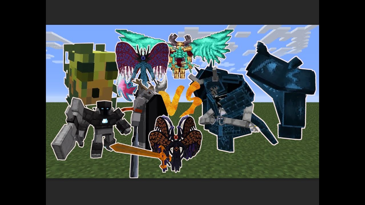 The Immortal vs Nameless Guardian, Patriot, Mega Spud, Maledictus | Minecraft mob battle