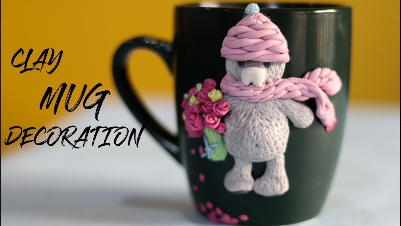 DIY EASY MUG DECORATION | CLAY MUG DECORATION IDEAS |