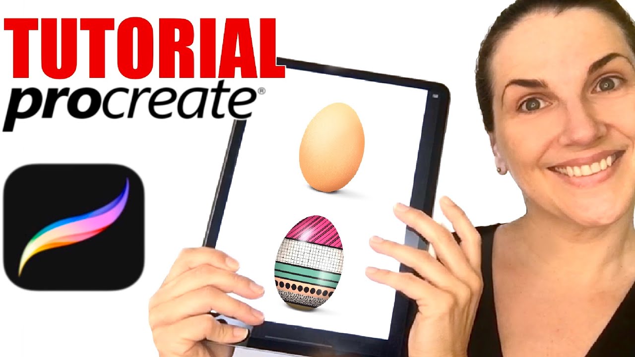 COMO USAR PROCREATE 👉🏻🥚 DIBUJA un HUEVO y un HUEVO de PASCUA. TRUCOS Y TIPS PROCREATE.