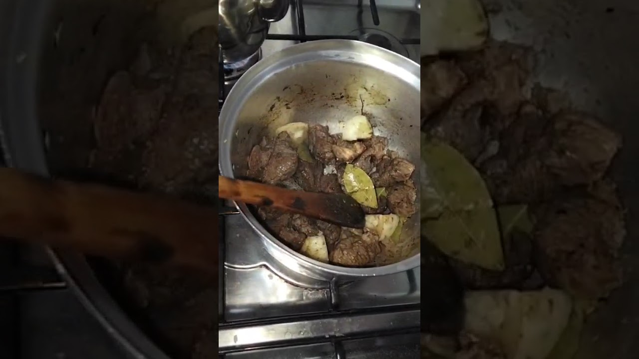 الفطار لحمة وبسلة