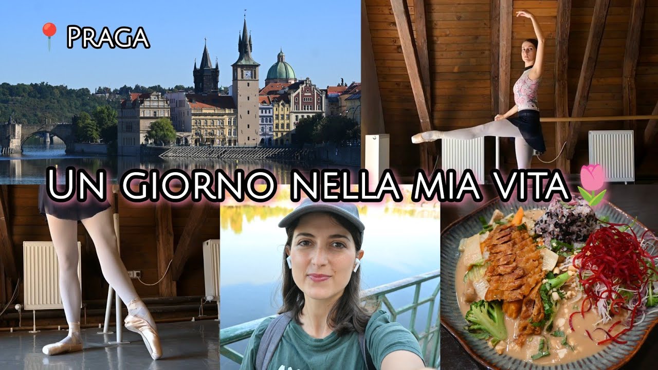 VLOG Ballerina a Praga | Cosa mangio vegan + prove, allenamento e vita quotidiana🩰