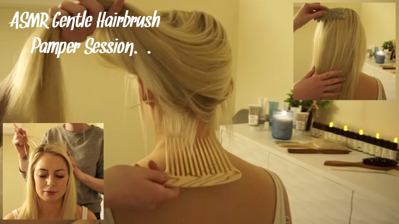 ASMR Sleepy Hair brushing & gentle scalp pamper session | soft spoken