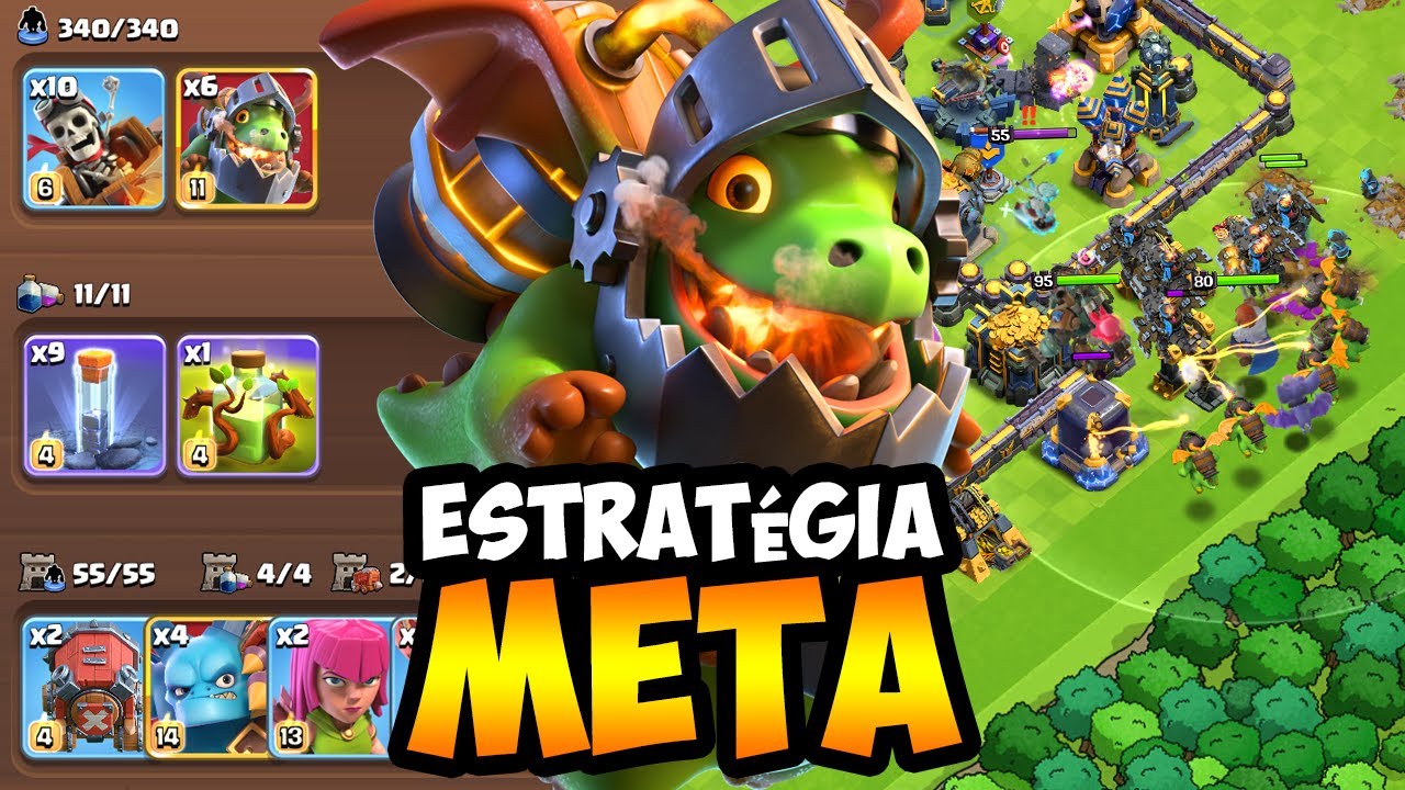 A ESTRAT&Eacute;GIA META QUE EST&Aacute; QUEBRANDO O CLASH OF CLANS (FIZ 8/8 NA LIGA LEND&Aacute;RIA)