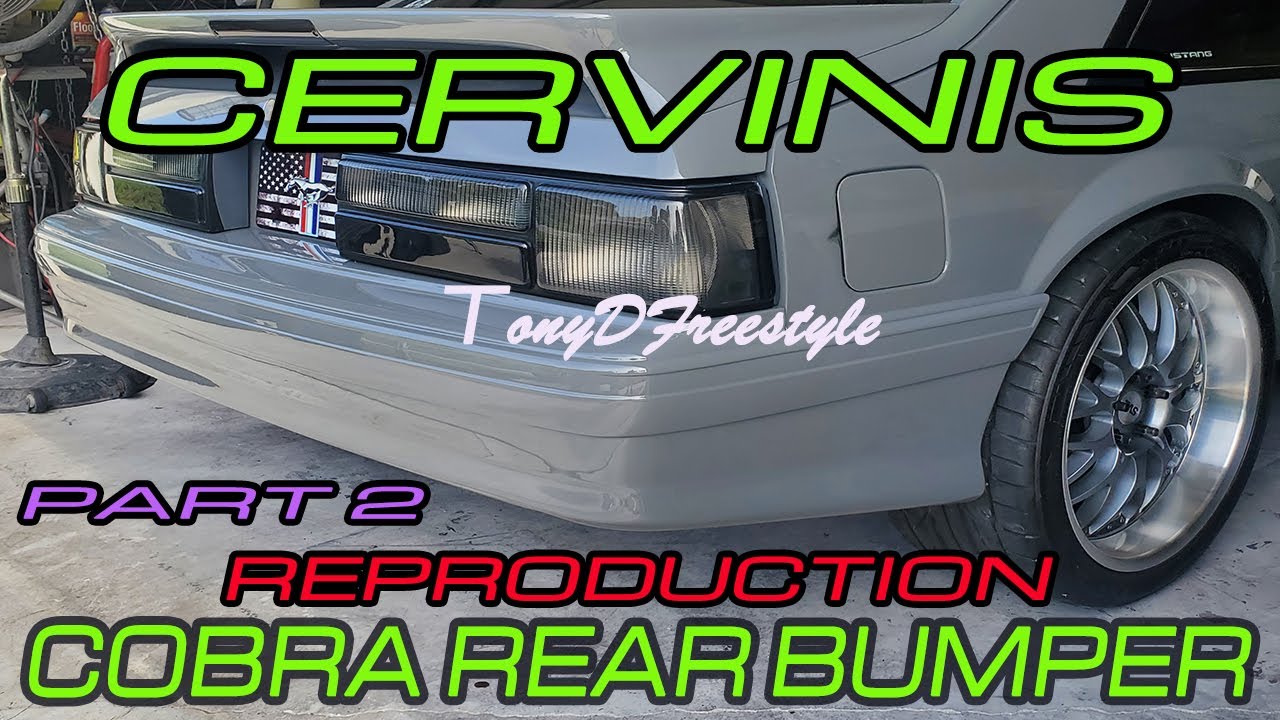 Cervinis Foxbody Cobra Rear Bumper install with Tony D