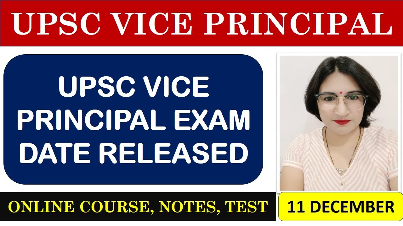 UPSC Vice Principal -  Topic-wise Syllabus, Exam Pattern, Negative marking  #studyportal