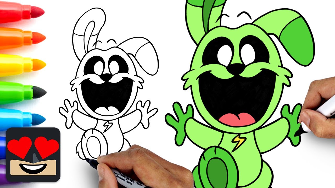 How To Draw Hoppy Hopscotch | Smiling Critters