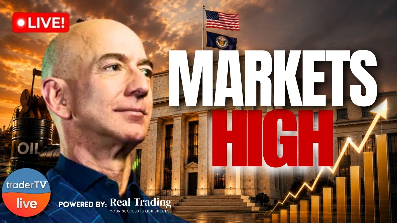 BIG TECH DRIVES GAINS 🚀 $AMZN $META Lift Markets | Stock Market Live